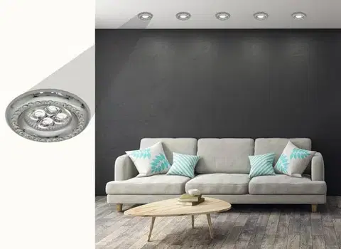Stropní svítidlo Soc-03 Ch Gu10 50W 230V Stropní svítidlo pevné kulaté lité