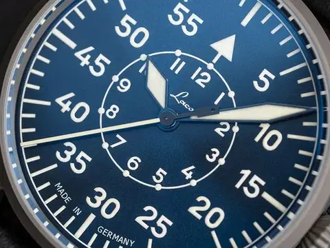Laco Flieger Karlsruhe Pro Blau 37 Handwinding