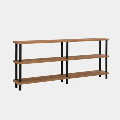 Regál Zen Black and Atlantic Pine
