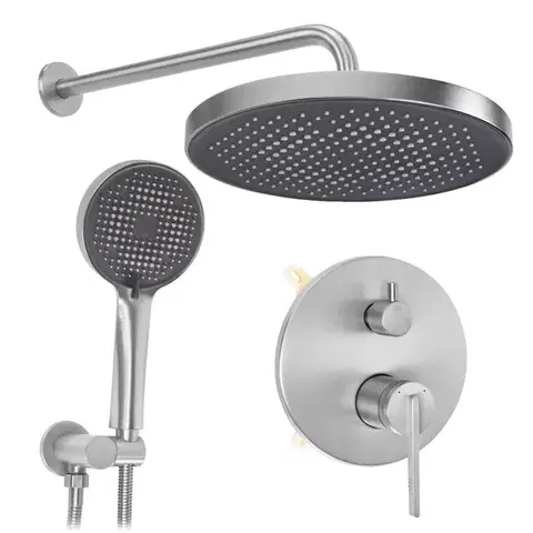 REA Podomítková sprchová sada Grace Brush Nickel + BOX REA-P4404