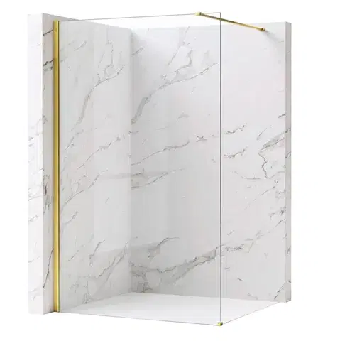 REA/S Sprchová zástěna Flexi Transparent / Gold 90 KPL-K99566