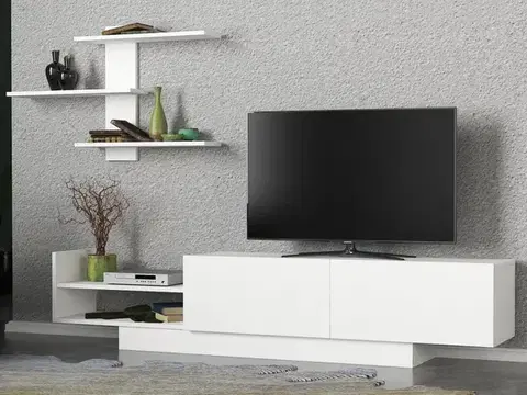 TV stěna / Sestava pod TV Egemen - White