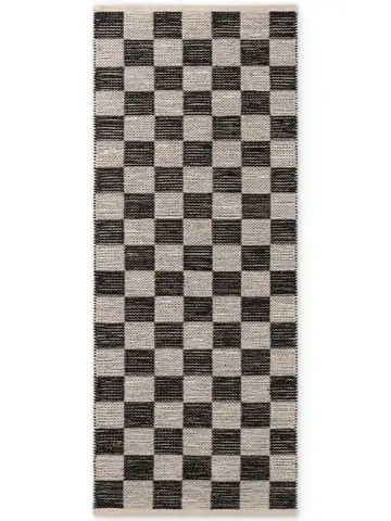 Hanse Home, Běhoun Handloom 106333 Rex White Black, 80x300, černobílá, chodba / předsíň