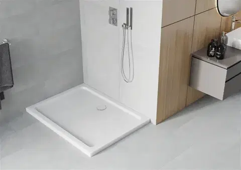 MEXEN Sprchová vanička obdélníková 130x80, bílá 40108013
