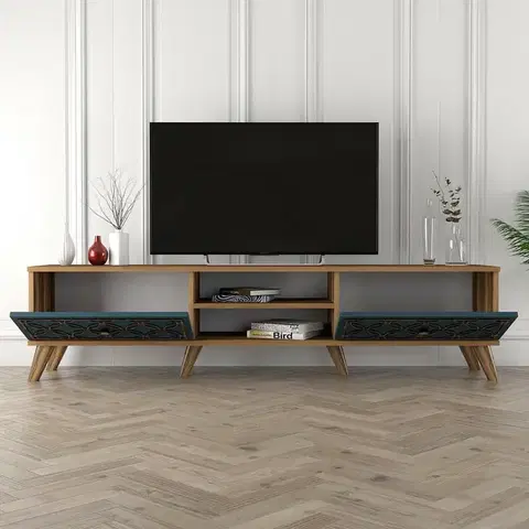Televizní stolek Class Walnut and Chalcedony