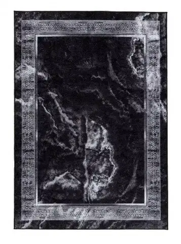 Dywany Łuszczów, Kusový koberec Miro 51278.810 Marble black / white, 80x150, černobílá, chodba / předsíň