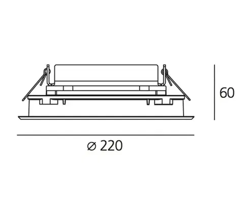 Artemide LED vestavné svítidlo Ego Flat 220 Square 14 W 3000K 38°