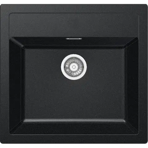 Franke SID 610 tectonite dřez, 56x53 cm, černá
