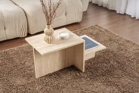 Konferenční stolek Harmony - Travertine