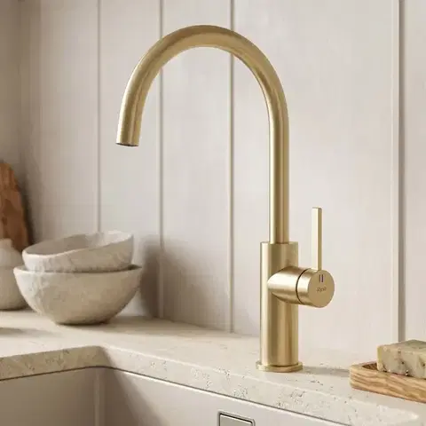 REA Kuchyňská baterie Rivo Brush Gold REA-B9342