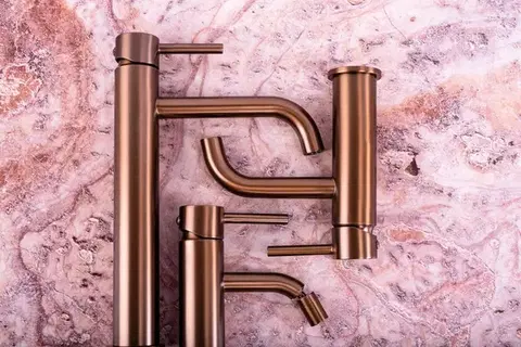 REA Bidetová baterie Lungo Copper Brush REA-B1116