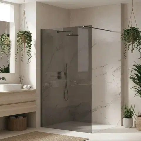 REA/S Sprchová zástěna Flexi Grey / Titan 130 KPL-K99481
