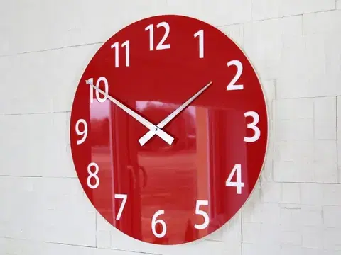 ModernClock Nástěnné hodiny Amadeus červené