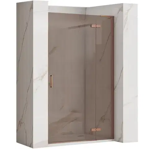 REA/S Sprchové Dveře Hugo 90 Copper Brush KPL-K6961