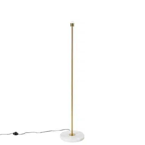 Moderní stojací lampa mosazná - Kaso