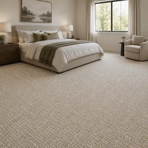Timzo, Metrážový koberec Loft 12 světle béžový, na míru, šíře 3m,4m,5m, béžová, filc, ložnice