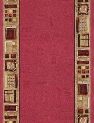 Associated Weavers, Protiskluzový běhoun na míru Jena 10, šíře 120 cm, červená, chodba / předsíň