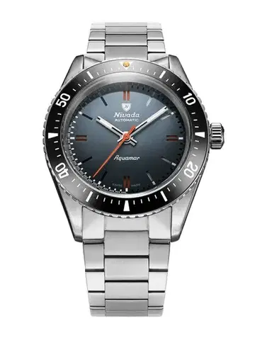 Nivada Grenchen Aquamar Grey - Flat Link Bracelet