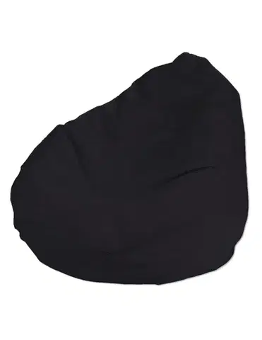 Sedací vak barva černá látka pletený vzor