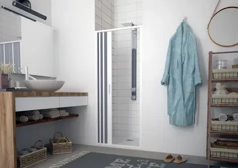 FORTE Sprchová zástěna FLEX MARTE NEW Rozměr A 80 100, Rozměr C 185, Typ otevírání Zavírání na stranu OLBBXF121001