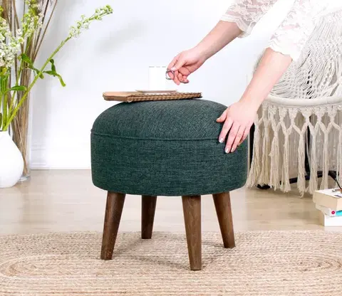 Hanah Home Taburet DEFF zelený