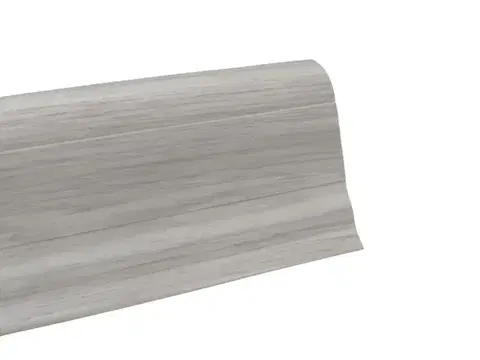 Döllken, Soklová podlahová lišta SLK50 W648 Dub bílý 2 m, 2000x50x25 mm, šedá