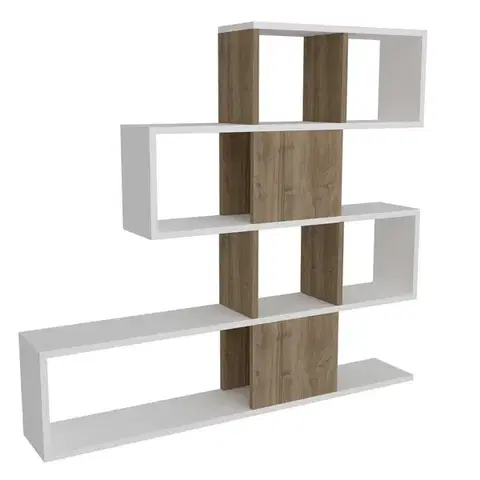 Knihovna Karlin - White, Walnut