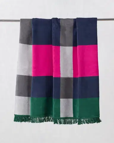 Deka Cotton Cloud 150x200cm Leaf&Fuchsia