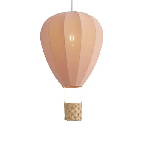 Dětské závěsné svítidlo růžový horkovzdušný balón - Air Balloon