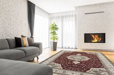 Berfin Dywany, AKCE: 150x230 cm Kusový koberec Anatolia 5328 B (Red), červená, kancelář
