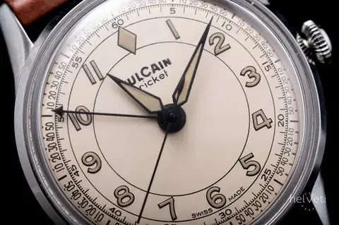 Vulcain Cricket Classique 36 mm - Eggshell - Grey