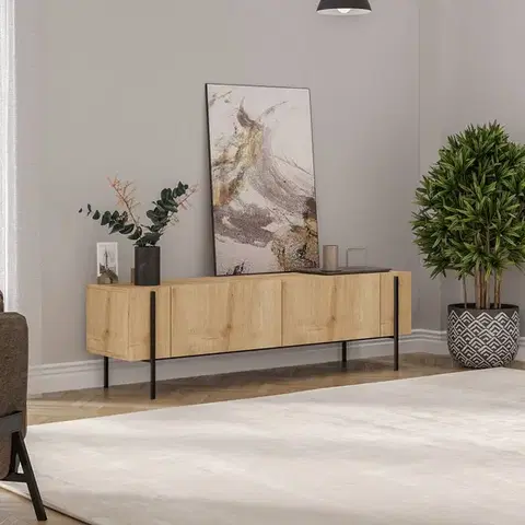 TV stolek Herman - Sapphire Oak