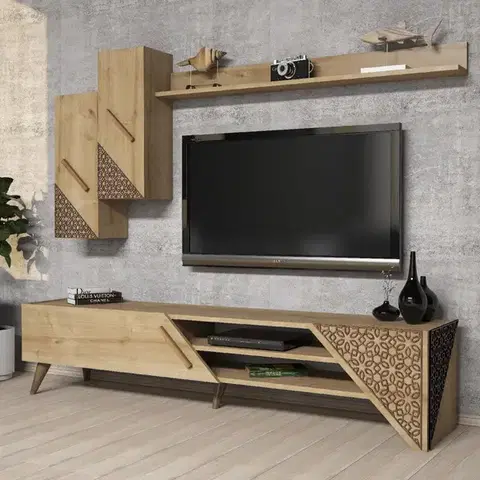 TV stěna / Sestava pod TV Beril - Oak