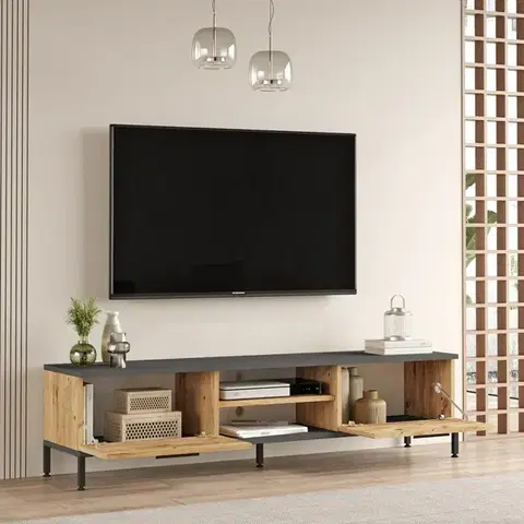 Televizní stolek Rio Atlantic Pine and Anthracite