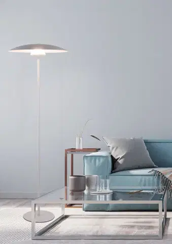 Stojací lampa bílá LED 16W Lund Ledea