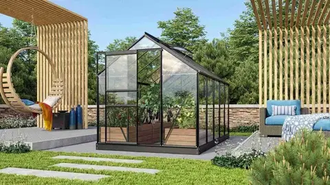Skleník VENUS 3800 čiré sklo 3 mm Dekorhome