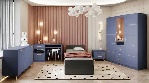 ArtStol Noční stolek BALI | modrá
