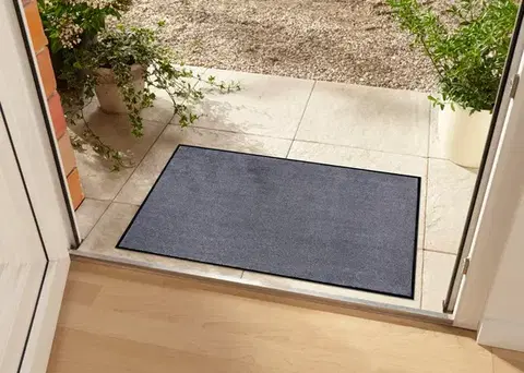 MK Original: Produkty s rodokmenem, Protiskluzová rohožka Mujkoberec Original 104484 Grey - na ven i na doma, 40x60, šedá, chodba / předsíň