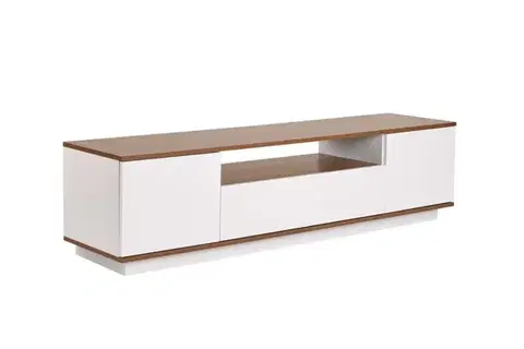 TV stolek Veramont - White, Walnut