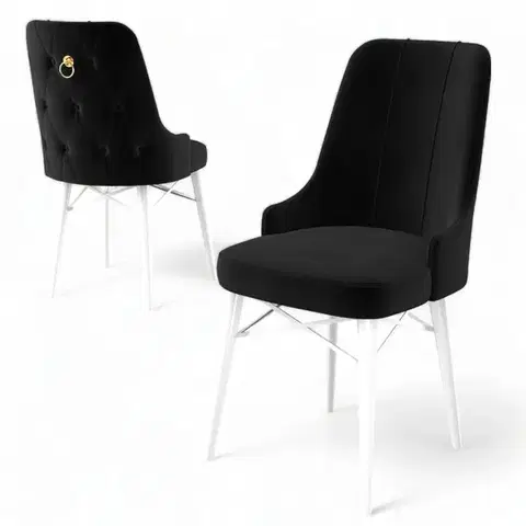 Sada židlí (4 kusy) Pare - Black, White