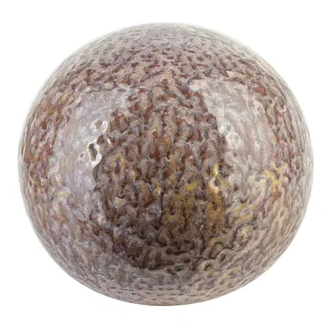 Mondex Keramická dekorativní koule Saggio Lemon 12 cm hnědá