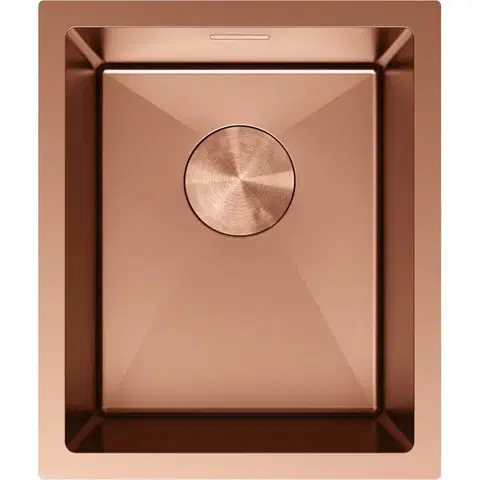MEXEN Trixo ocelový dřez 1-bowl 370 x 440 mm, měď 6412371000-65