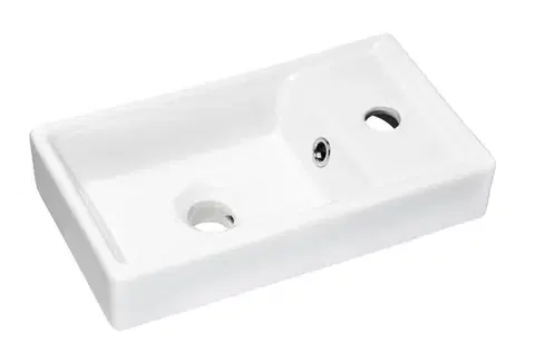 Elvisia Keramické umyvadlo VEDEA 40 | bílý lesk 40 cm
