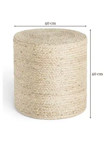 Hanse Home Sedací vak LOOMA POUF 106236 Ivory - 40x40 cm