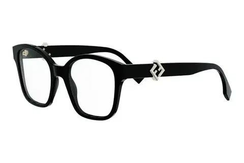FENDI Diamonds Black Squared Eyeglasses - ONE SIZE (52)