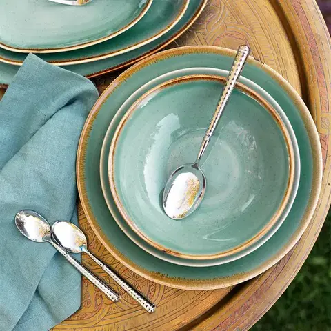 Talíř mělký Sand tyrkysový 28 cm - Gaya - 451958