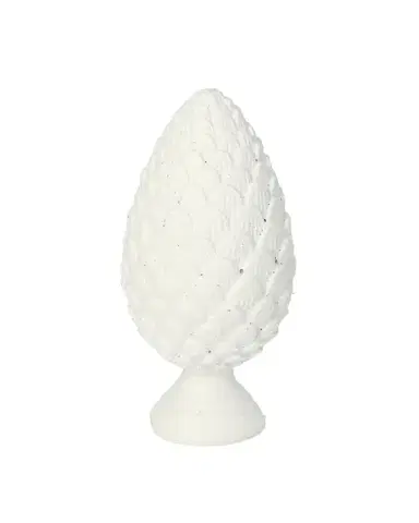 Dekorace White Cone 13cm