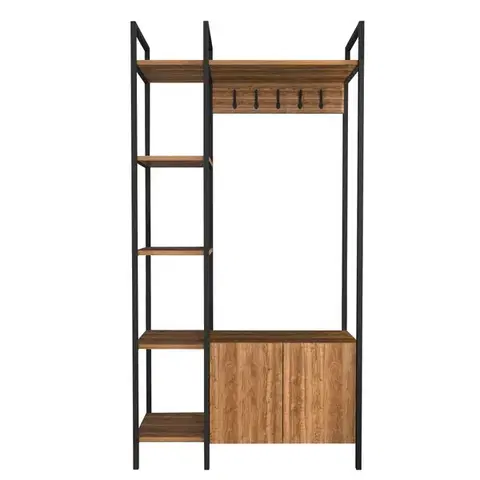 Předsíňová stěna Doga - Walnut, Black