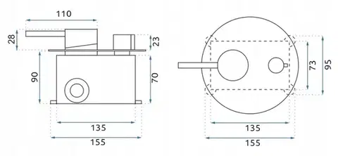 REA Podomítková sprchová sada Lungo Titan  + BOX REA-P6363