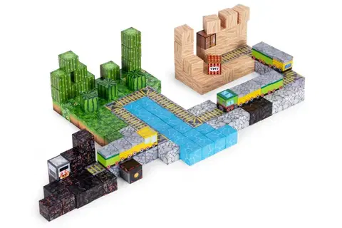 MULTISTORE Magnetická stavebnice 169 ks MAGNETIC ADVENTURE TRAIN vícebarevná